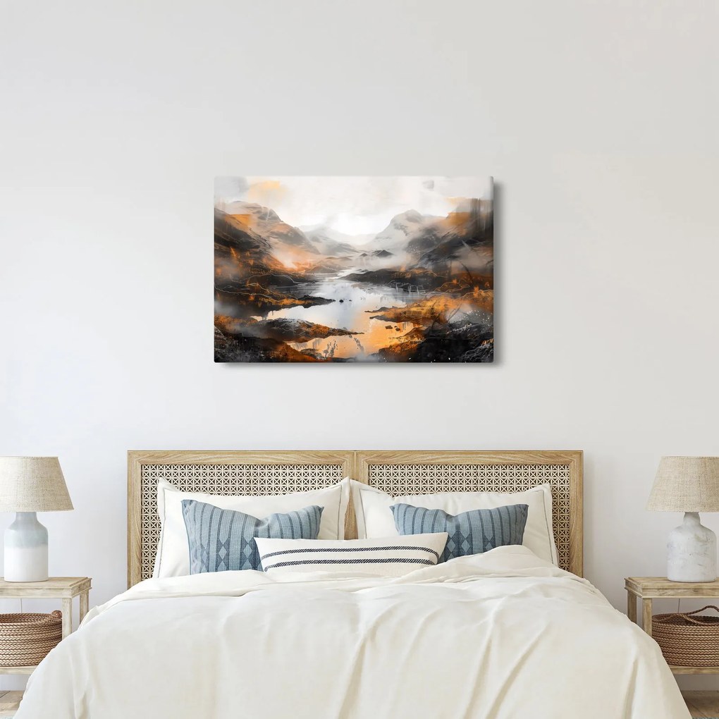 Tablou - Pictura peisajelor montane (90x60 cm)