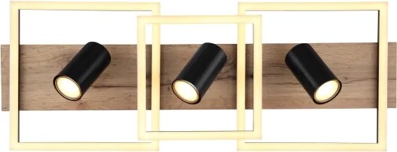 Globo 67305D2 - Plafonieră LED KASSU LED/48W/230V + 3xGU10/5W 3000K 27x72 cm