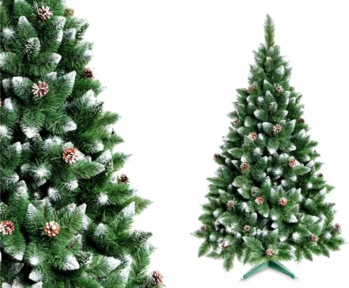 Pom de Crăciun Pin Luxury Diamond 220 cm cu Conuri