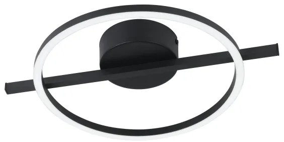 Plafonieră LED dimabilă Eglo 901113 AMANDOLO LED/17W/230V negru + telecomandă