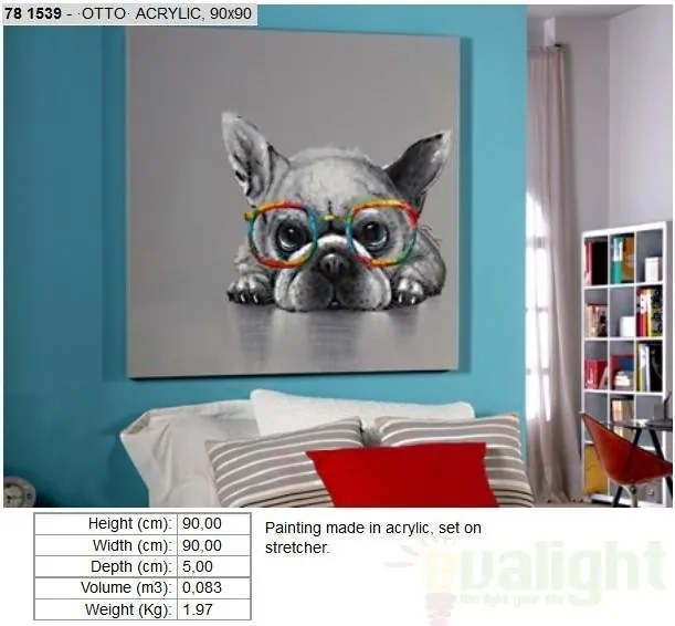 Tablou decorativ modern, dim.90x90cm, OTTO 781539