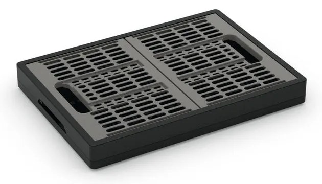 Cutie de depozitare gri din plastic 47,5x34,5x23,5 cm Folding Crate – KIS
