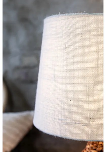 Lampă de masă Markslöjd 108771 PAGLIA 1xE27/40W/230V alb/ratan