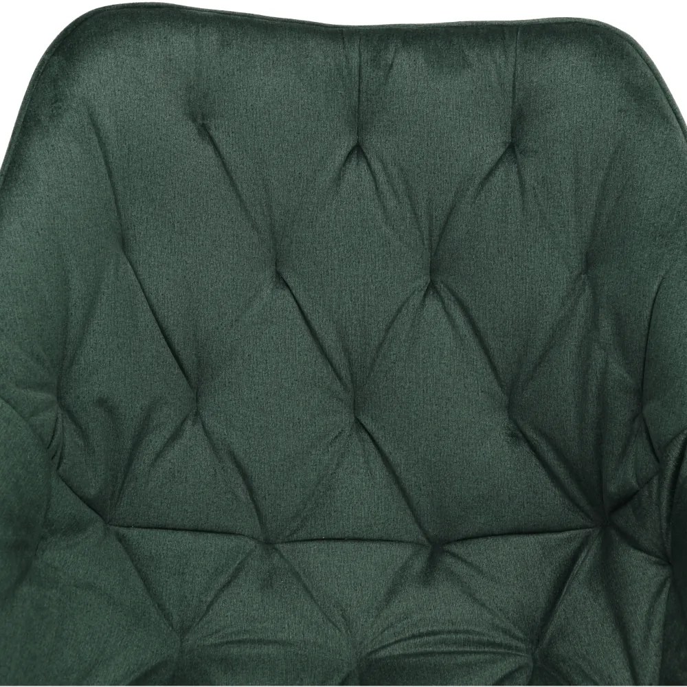 Fotoliu de design, material textil Velvet verde, FEDRIS