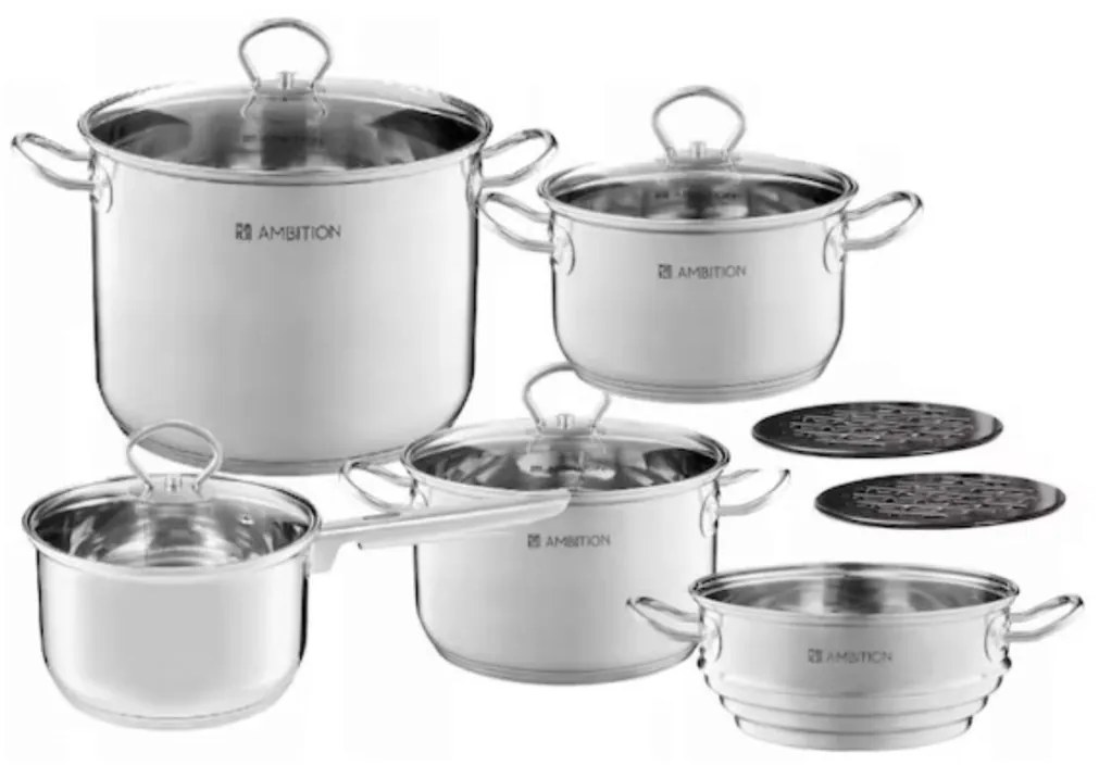 Set oale inox, 11 piese, Acero