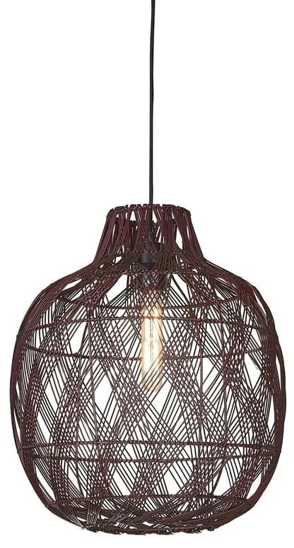 Lustra/Pendul Eco, Bambus, Mendoza visiniu, L