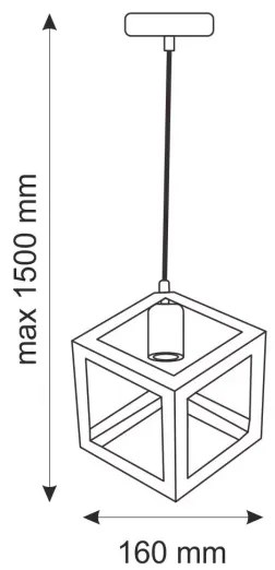 Lampă suspendată SWEDEN 1xE27/20W/230V