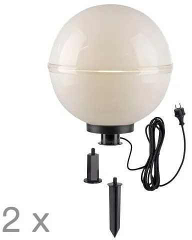 SET 2x lampă de exterior Leuchten Direkt 19324-16-2 1xE27/40W/230V d. 40 cm IP44