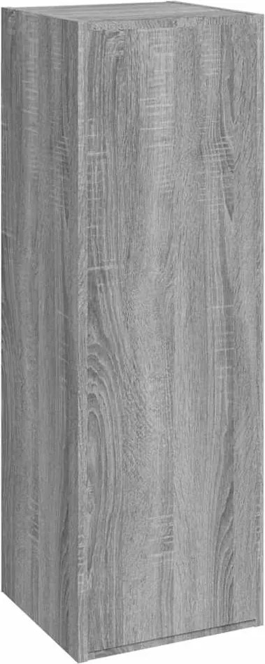 vidaXL Comodă TV, gri sonoma, 30,5x30x90 cm, lemn prelucrat