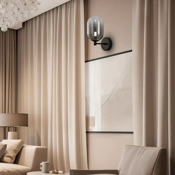 Lampă de perete ALIAS 1xG9/8W/230V negru/gri