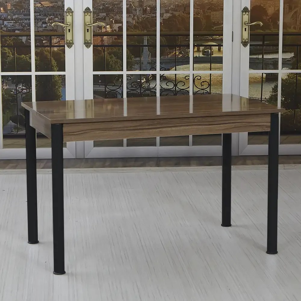 Masa bucatarie Bella negru marmorat, 120 cm