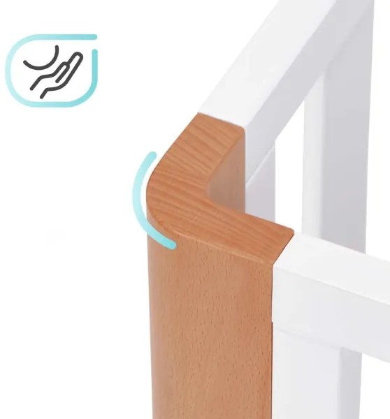 KINDERKRAFT SELECT KOYA Premium - Pătuț 4 în 1 pentru copii, fag/pin