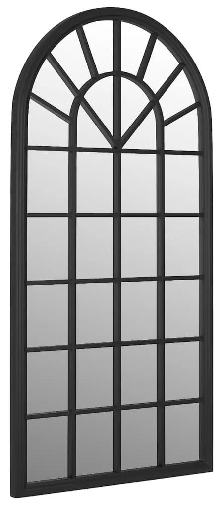 Oglinda,negru, 90x45 cm,fier, pentru utilizare in interior 1, Negru
