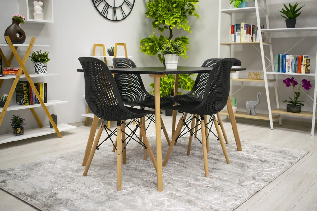 Scaun negru TROY
