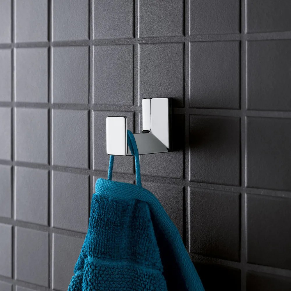 Cuier simplu Grohe Selection Cube crom lucios