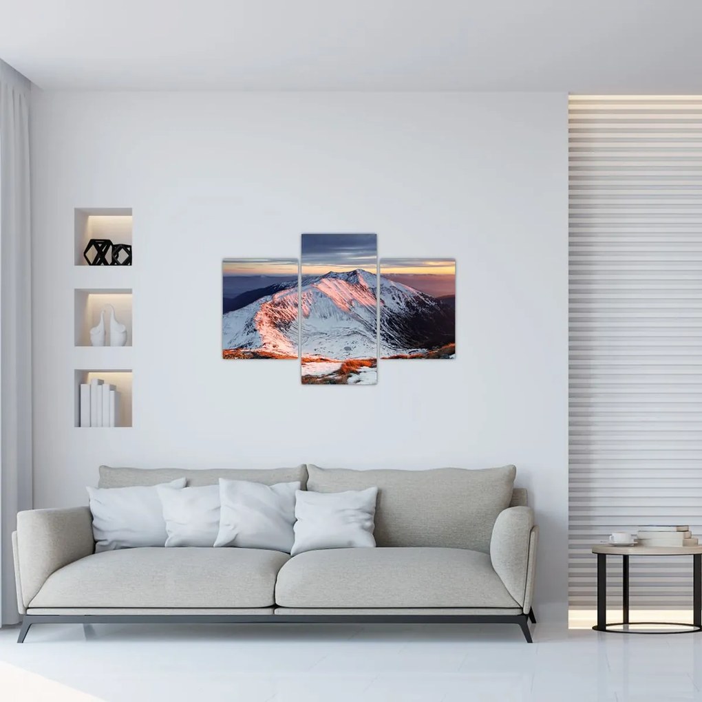 Tablou - Panoramă montană de iarnă II. (90x60 cm)