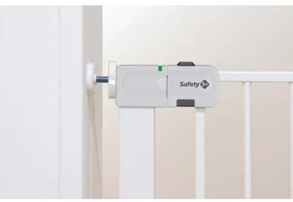 Safety 1st - Barieră de siguranță AUTO CLOSE albă