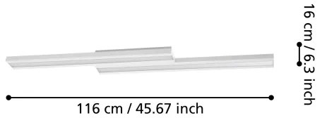 Plafonieră LED RGBW dimabilă SALITERAS-Z LED/20,4W/230V Eglo 900022