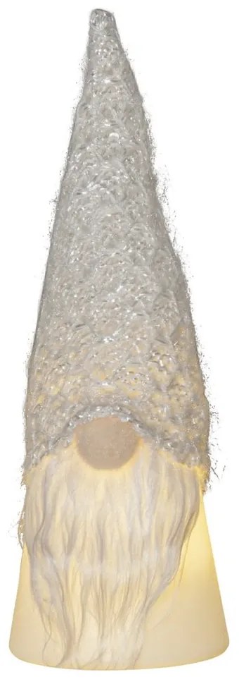 Decorațiune luminoasă de Crăciun alb-gri ø 6,5 cm Joylight – Star Trading