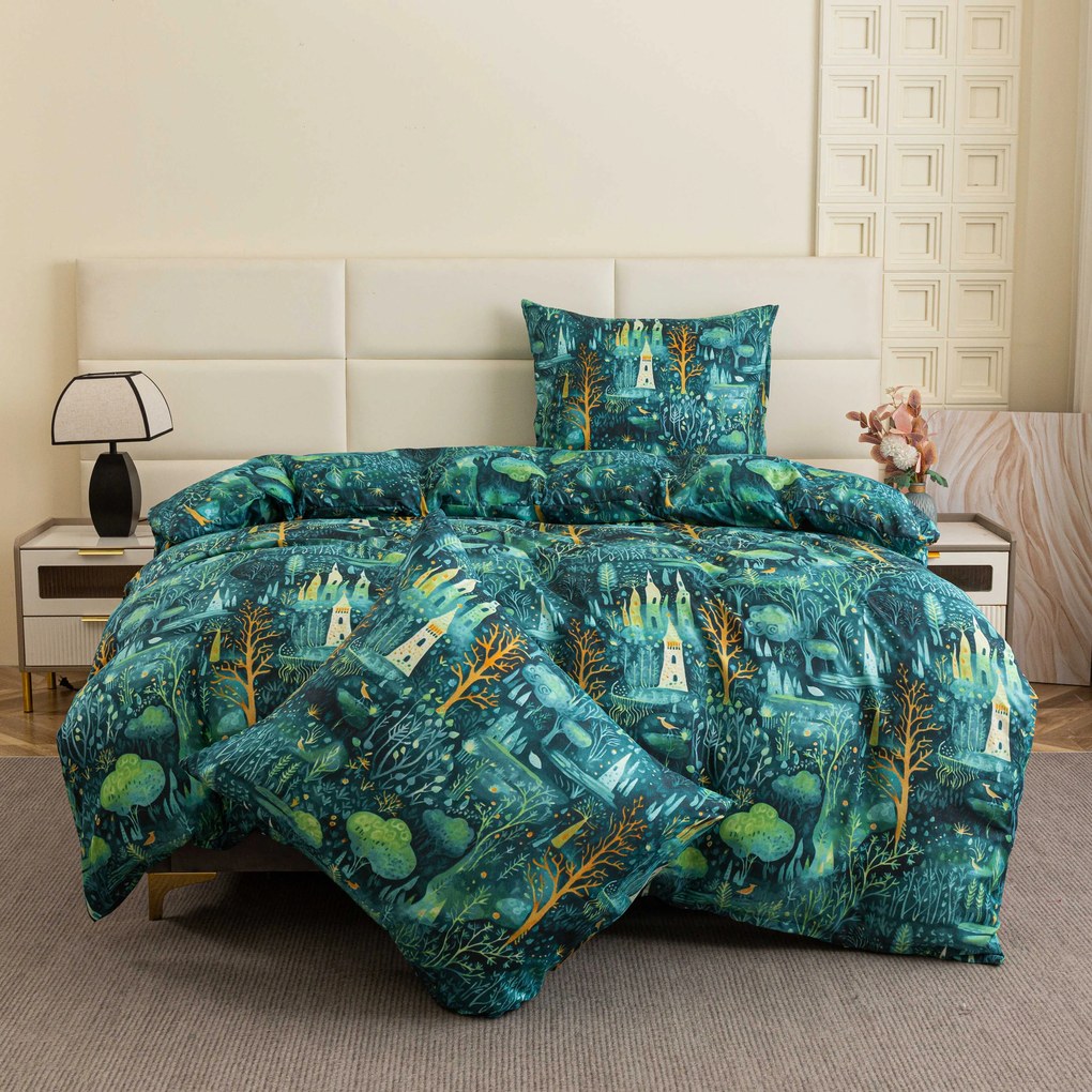Lenjerie de pat din microfibra NEON FOREST, colorat Dimensiune lenjerie de pat: 70 x 90 cm | 140 x 220 cm