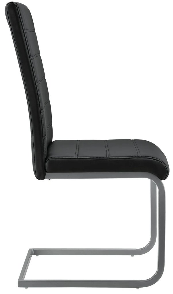 Juskys Set 2 scaune consola Vegas - negru