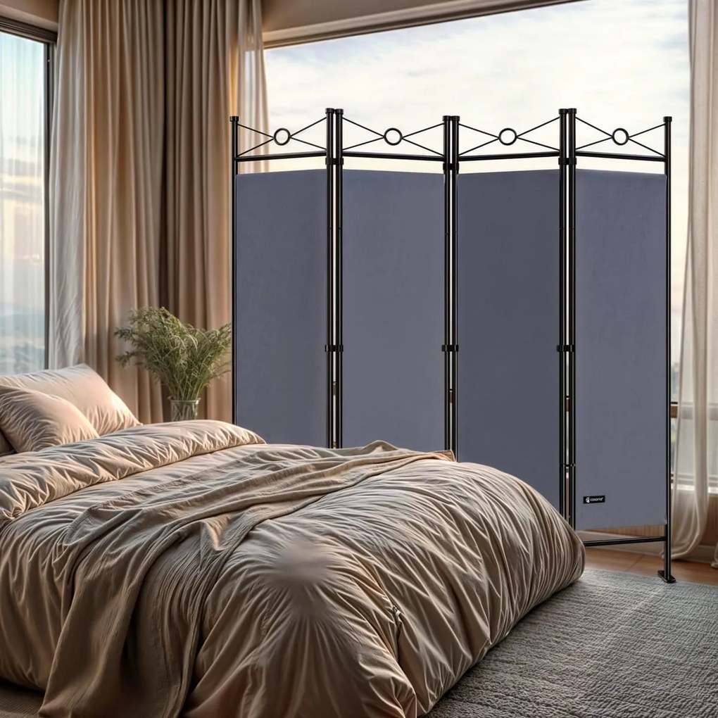 Paravan LUCCA, 163x180cm, antracit Casaria