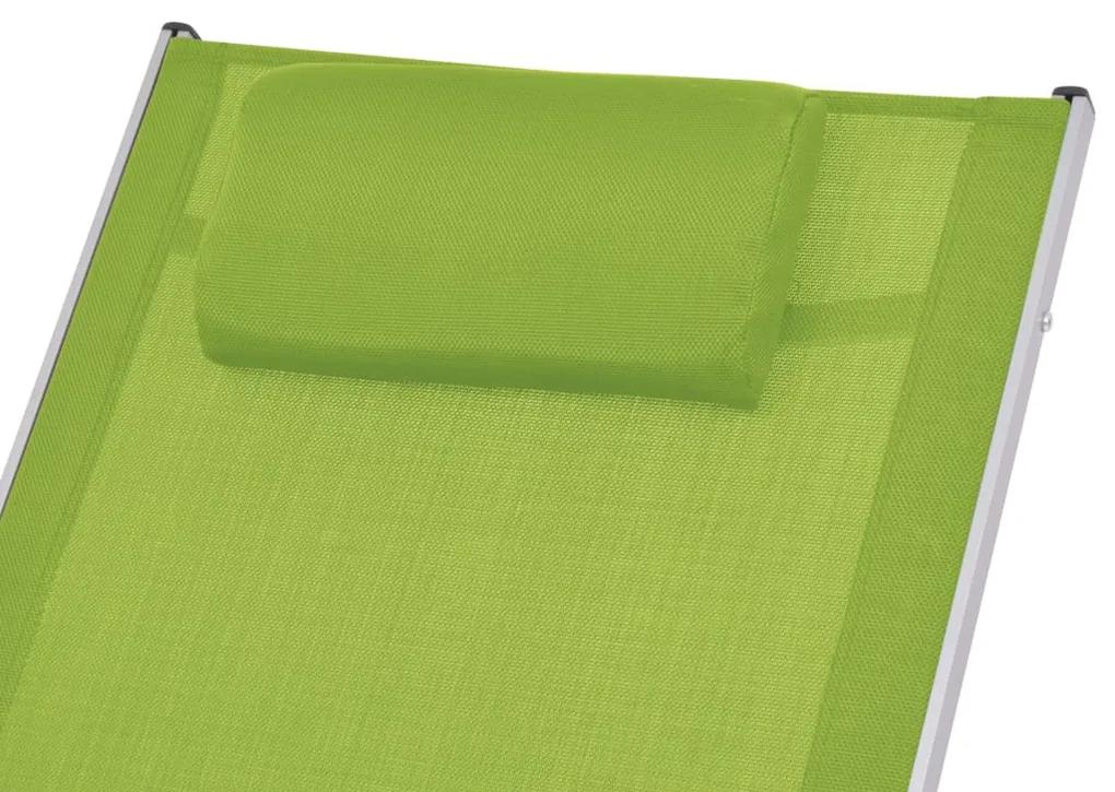Scaun balansoar de exterior, verde, textilena 1, Verde