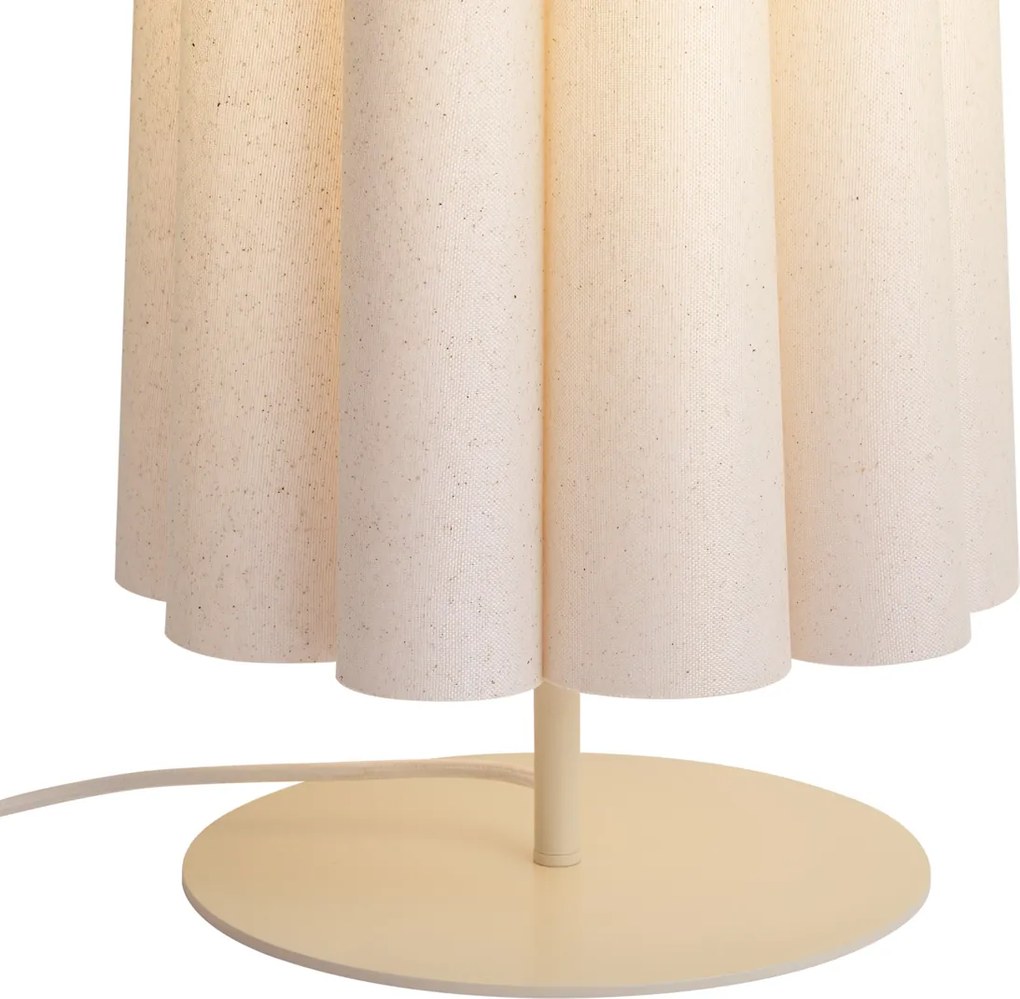 Lampă de podea Japandi Bej cu abajur din țesătură 95 cm cu 2 lumini - Jenni
