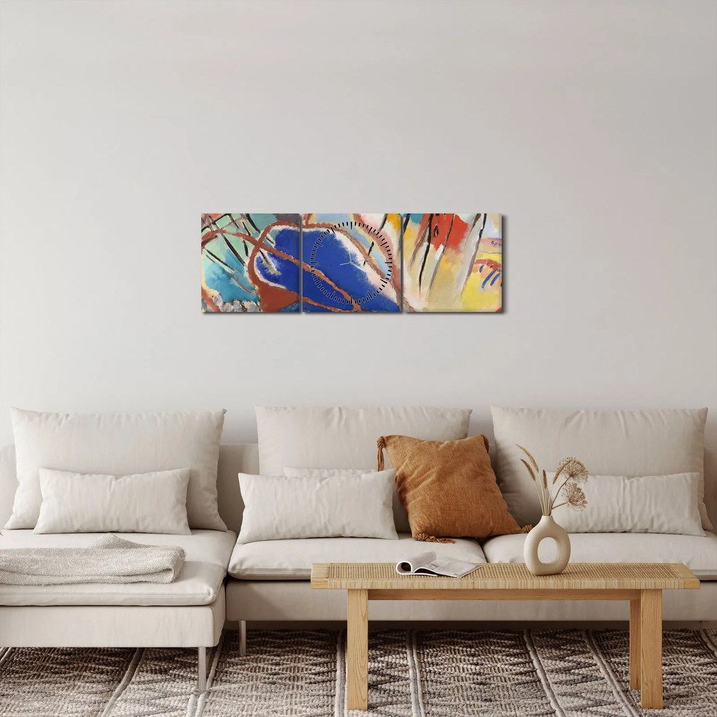 Tablou -  Vasily Kandinsky, Improvisation No. 30 (Cannons), reproducere (cu ceas) (90x30 cm)