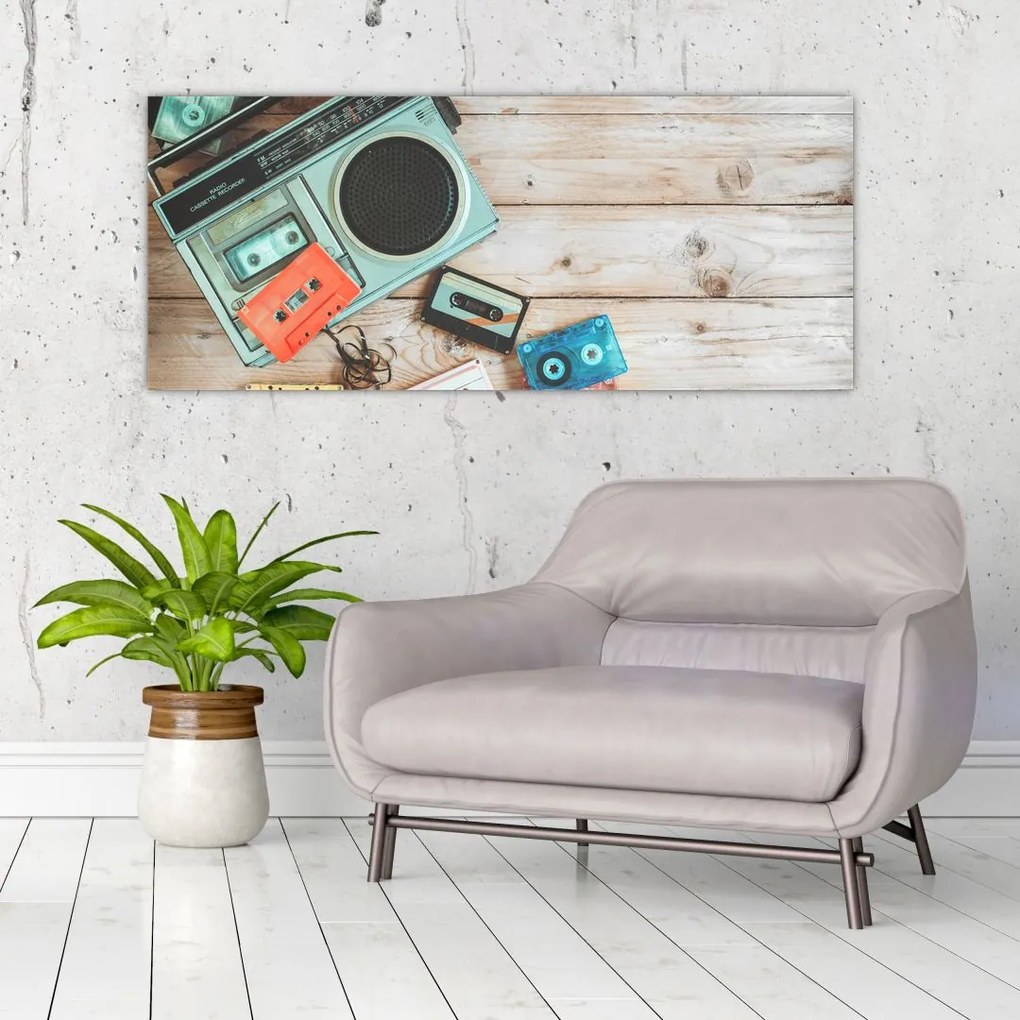 Tablou - Radio retro (120x50 cm)