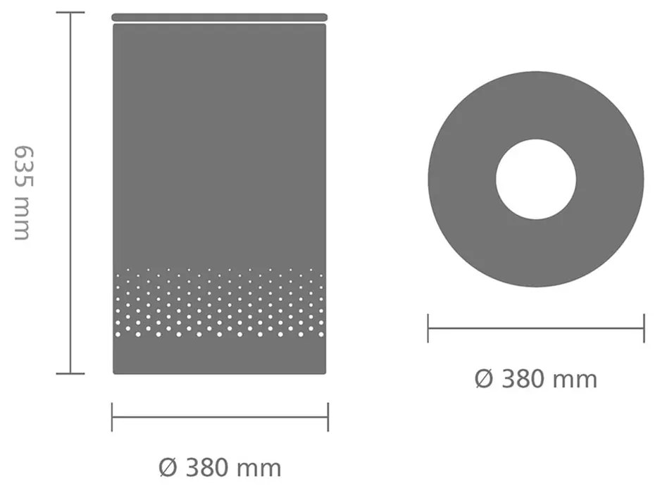 Coș de rufe alb din metal 60 l – Brabantia