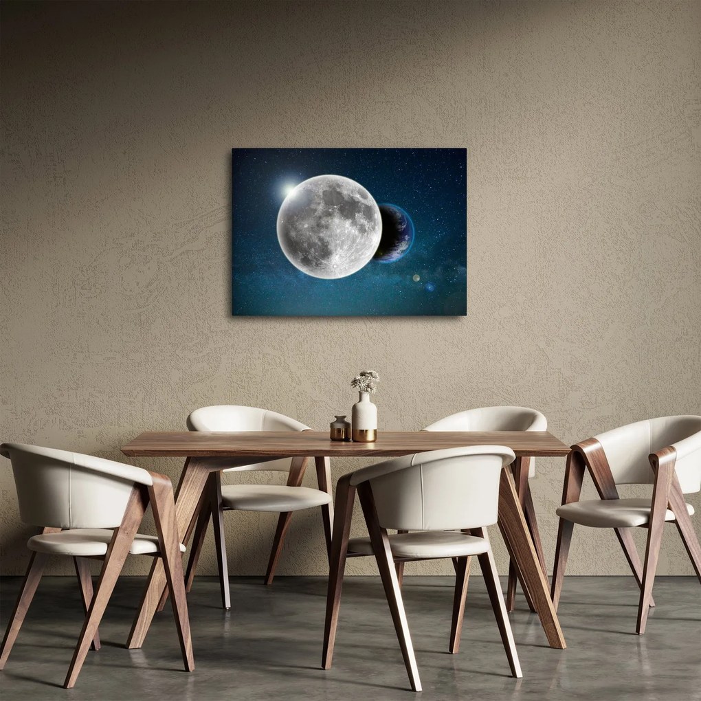 Tablou - Pământul în eclipsa de lună (70x50 cm)
