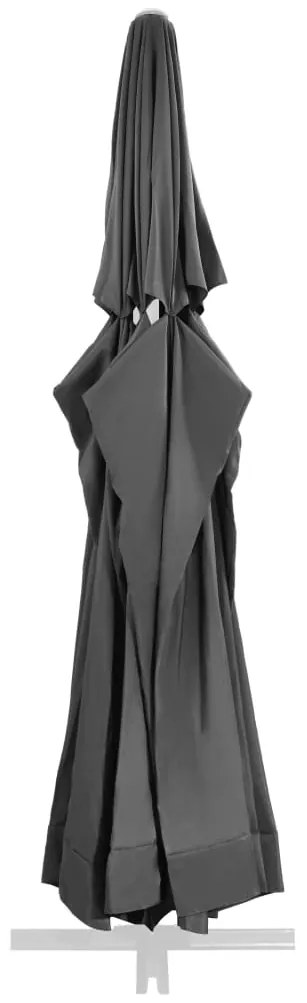 Panza de schimb umbrela de soare de gradina, antracit, 600 cm Antracit,    600 cm