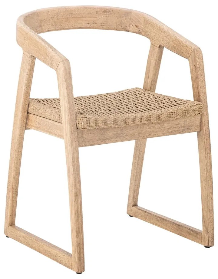 Scaun de dining în culoare naturală din lemn de arbore de cauciuc Serrone – Bloomingville