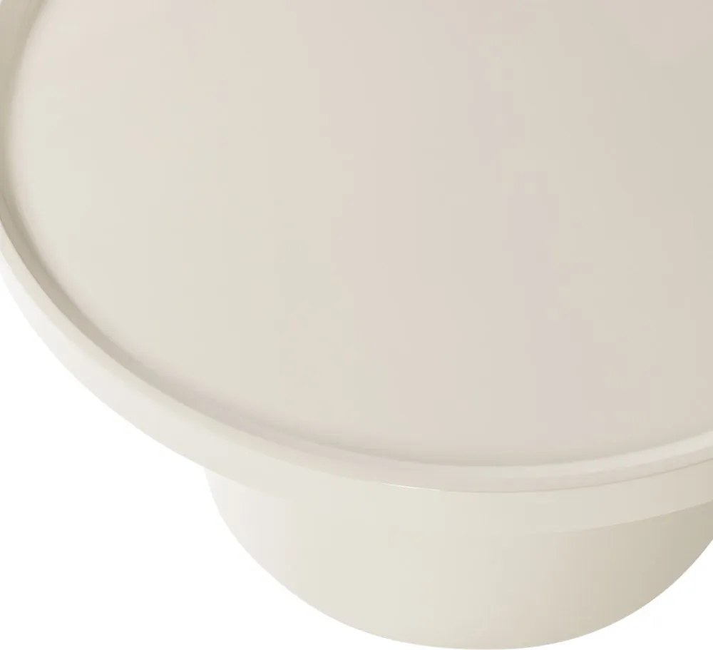 Măsuță de cafea grej rotundă ø 70 cm Veluna – WOOOD