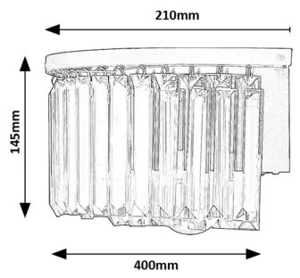 Aplică Rabalux 71092 ELOISA 1xE27/25W/230V