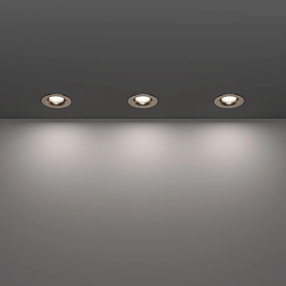 Eglo 902276 - Set 3x spoturi încastrate LED SALABATE, 4,9 W, 230 V, Ø 8,8 cm, IP65, crom