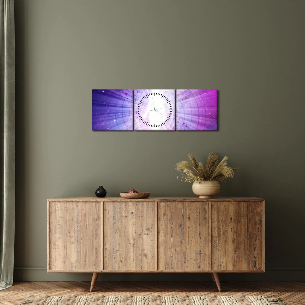 Tablou abstract - Femeie (cu ceas) (90x30 cm)
