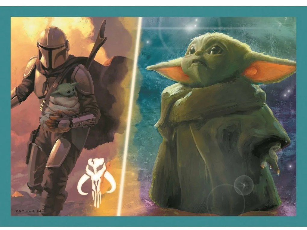 Trefl Puzzle Mandalorian si lumea lui, 4in1 35,48, 54, 70 piese