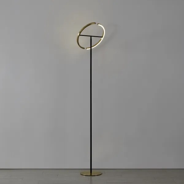 Eglo 901973-LED Lampă de podea reglabilă CASTELPOTO 2xLED/8,8W/230V auriu/negru