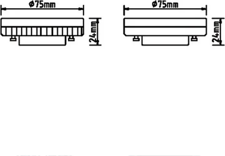 Bec LED GX53 9W 4000K 740lm