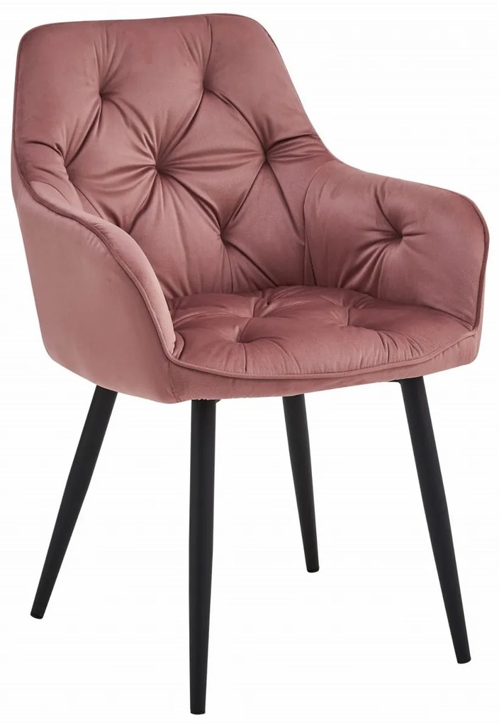 Scaun de masa JORK VELVET, roz