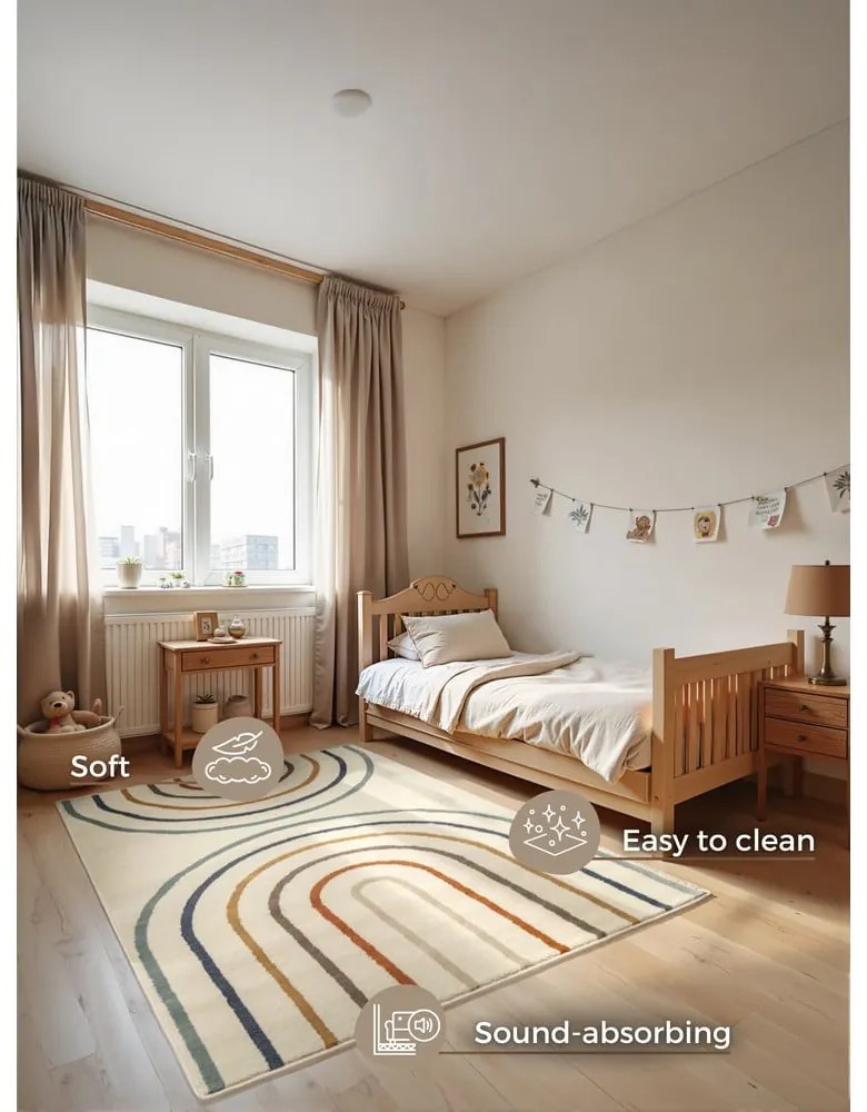 Covor pentru copii crem 120x170 cm Double Rainbow – Hanse Home