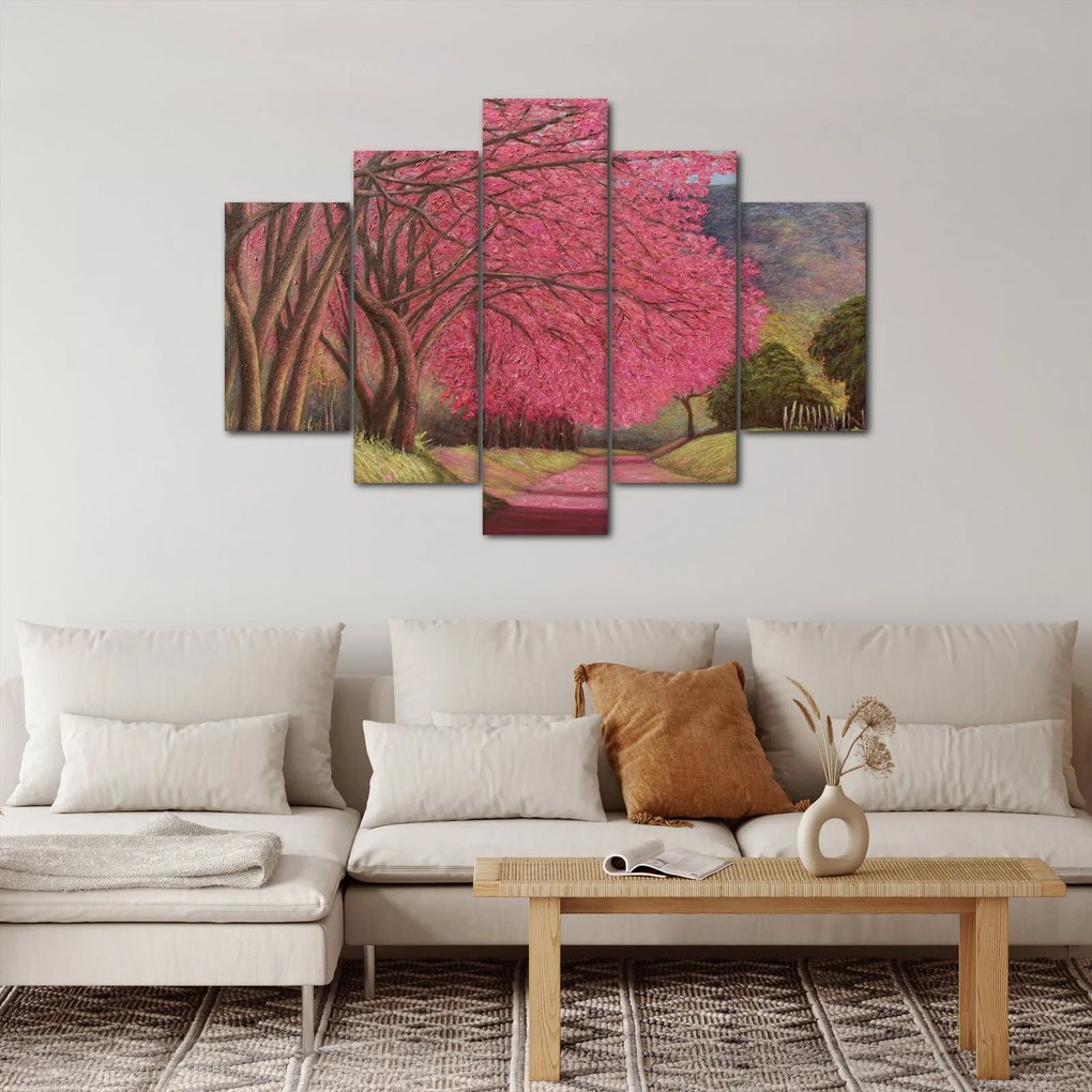 Tablou cu copaci înfloriți (150x105 cm)