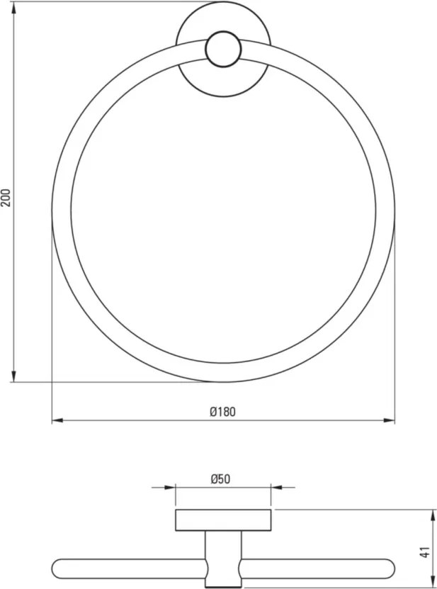 🛁 Suport pentru prosoape JASMIN, montaj pe perete, finisaj cromat – Cod ADJ_0611