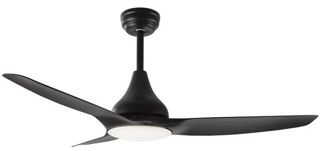 Lustra LED cu ventilator si telecomanda design modern Samoa negru NVL-5267302