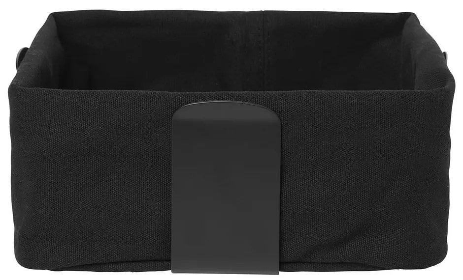 Coș textil pentru pâine Blomus Bread, 26 x 26 cm, negru
