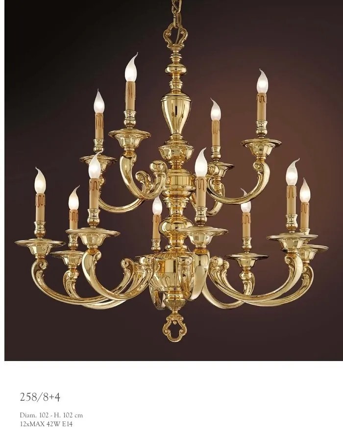 Candelabru XL cu 12 brate LUX realizat manual Otello