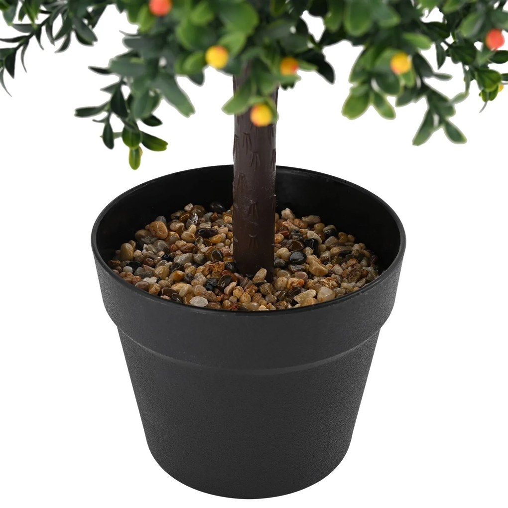 vidaXL Copac artificial cu fructe, cu ghiveci, 35x50 cm, verde