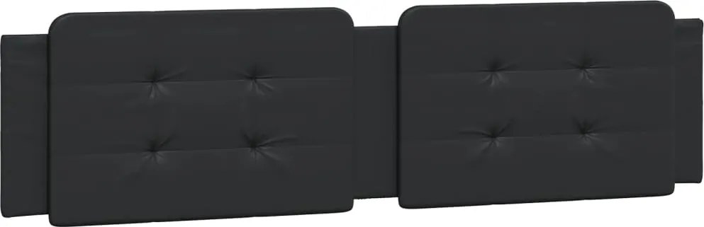 vidaXL Pernă pentru tăblie pat, Zadar, negru, 200 cm, piele artificială